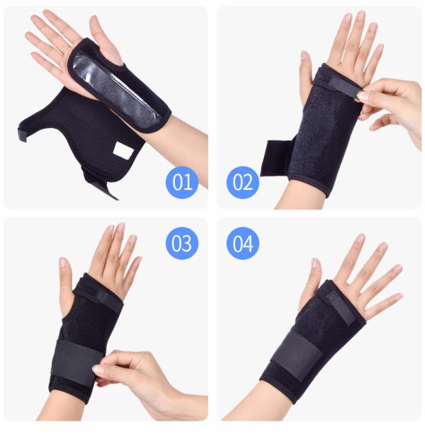 Adult sports wrist protector, palm steel plate wrist protector, detachable hand rest, fixed steel plate wrist protector, outdoor products - Image 5